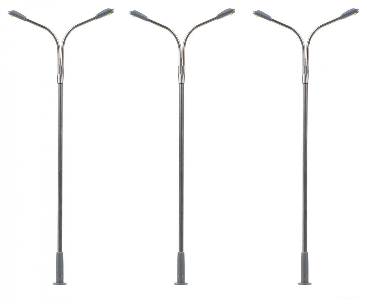Faller 180101 Ho Led Street Lights Lampposts Cold White 3 Pieces Lights & Electronics