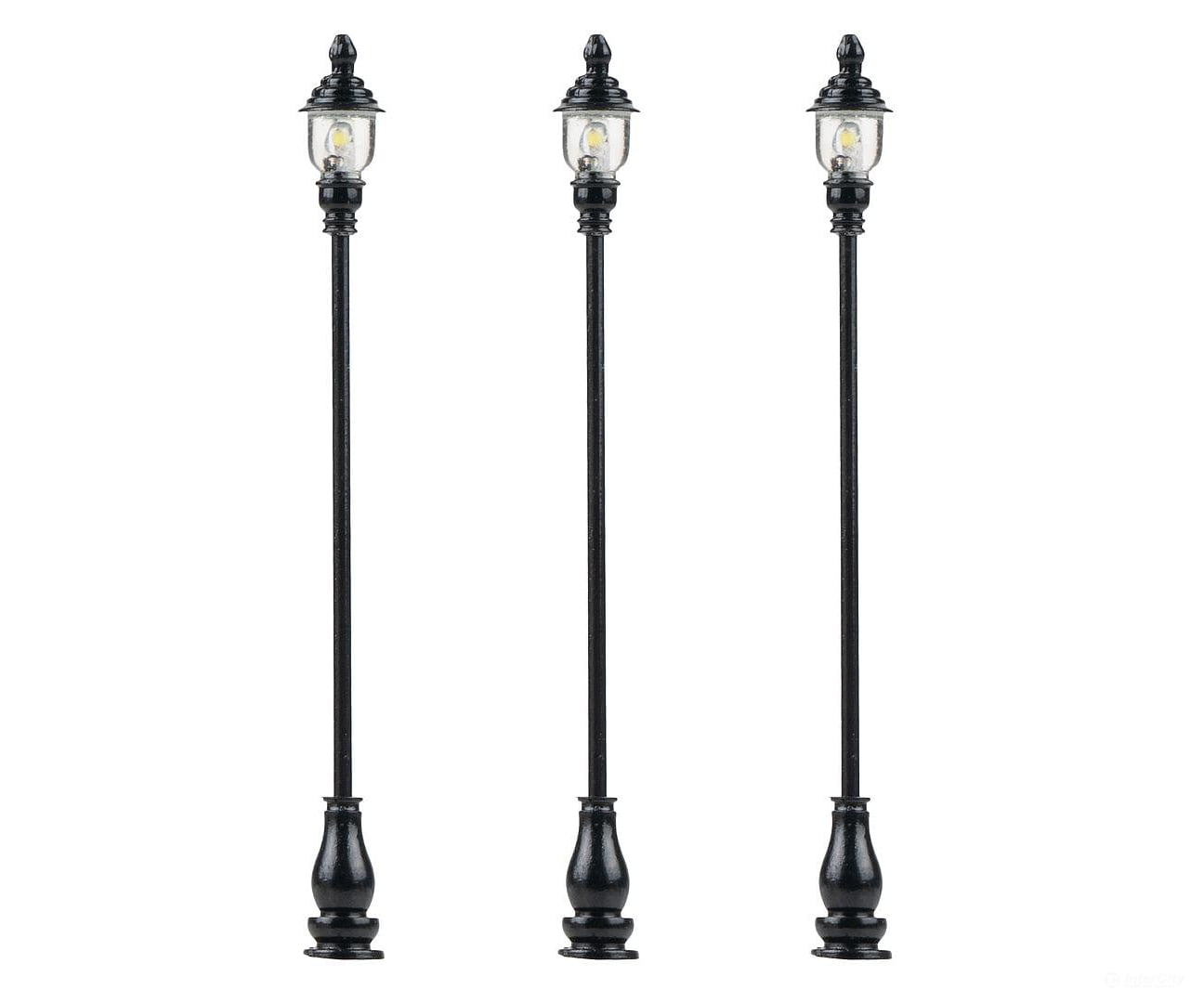 Faller 180116 Ho Led Park Lights Warm White 3 Pieces Lights & Electronics