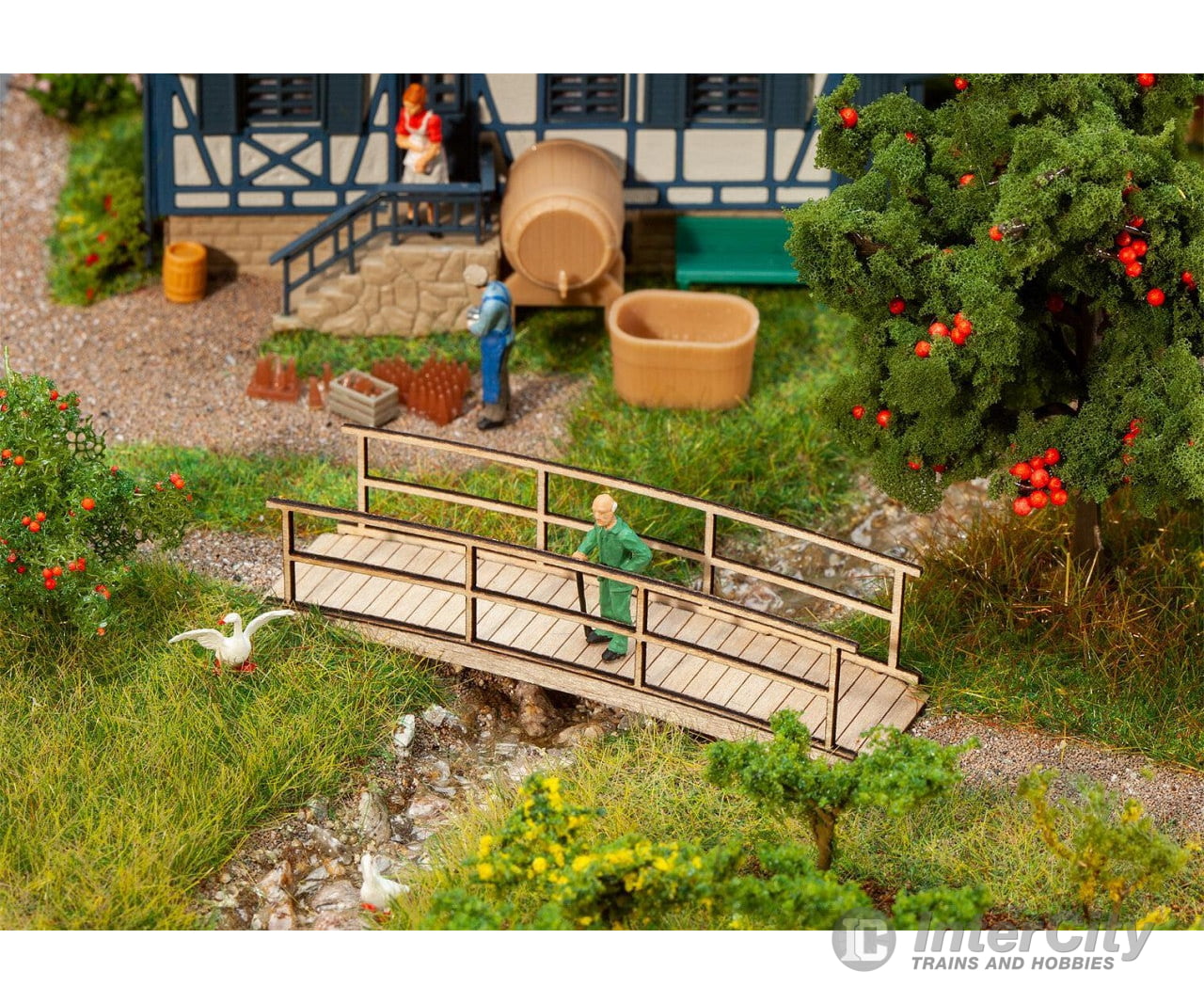Faller 180301 Ho Small Wooden Bridge Scenery Details