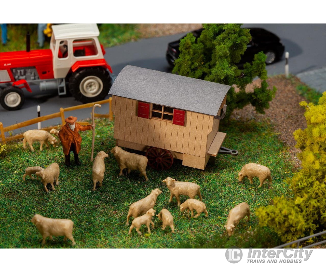 Faller 180303 Ho Shepherd Carriage Scenery Details