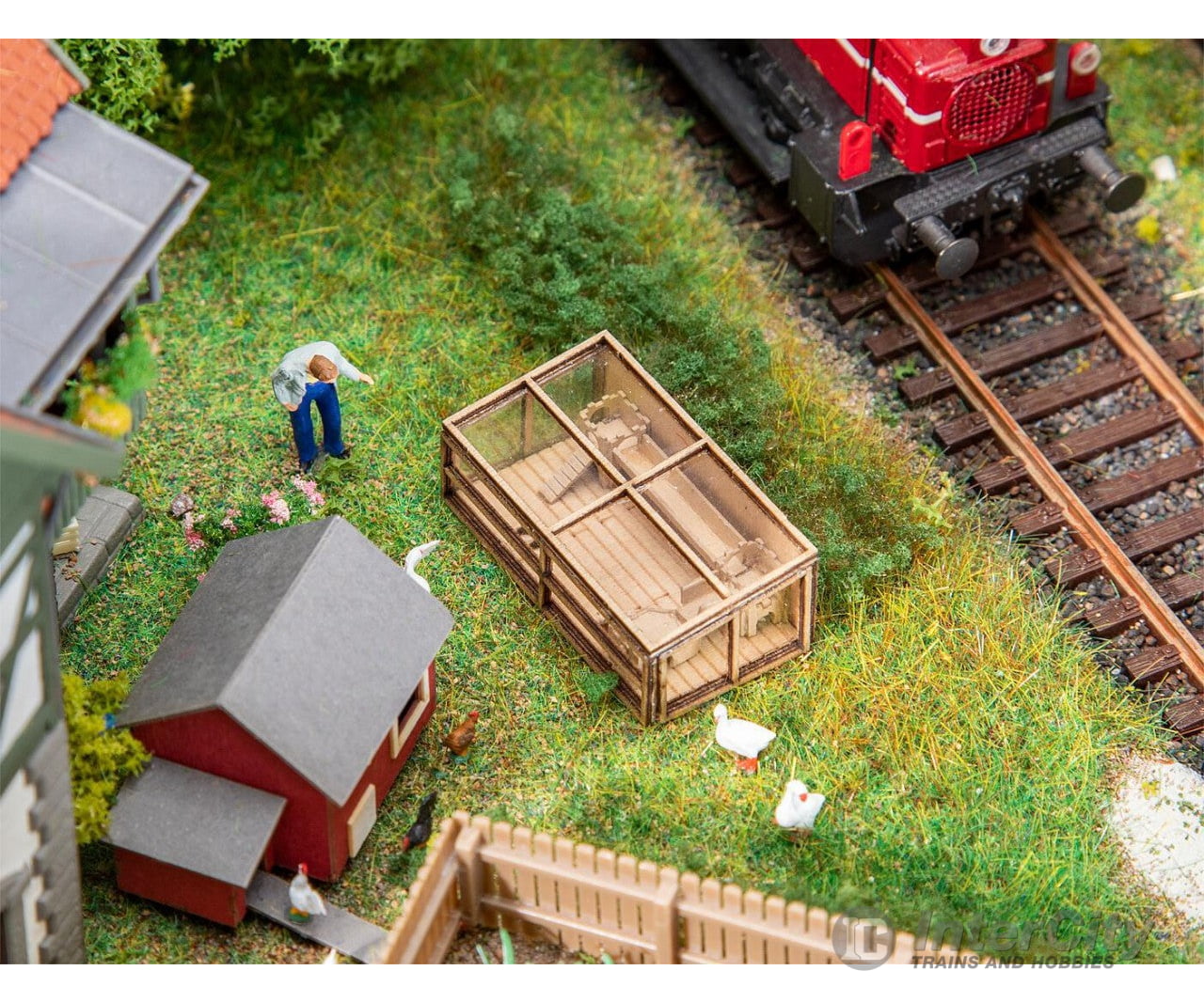 Faller 180312 Ho Small Animal Enclosure Scenery Details