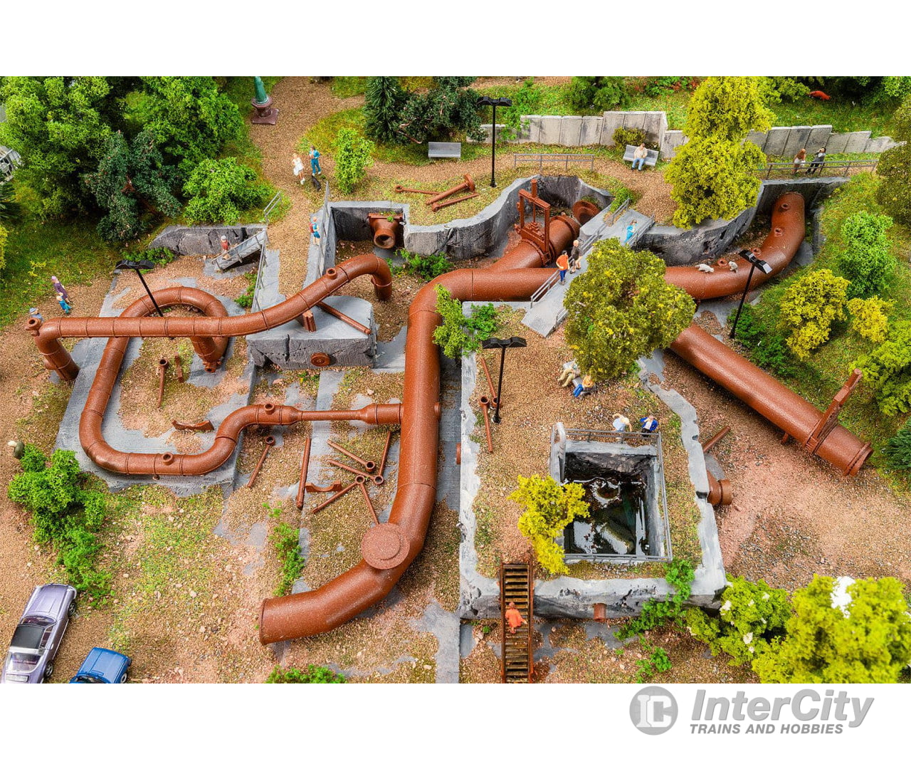 Faller 180328 HO Large pipeline set Structures