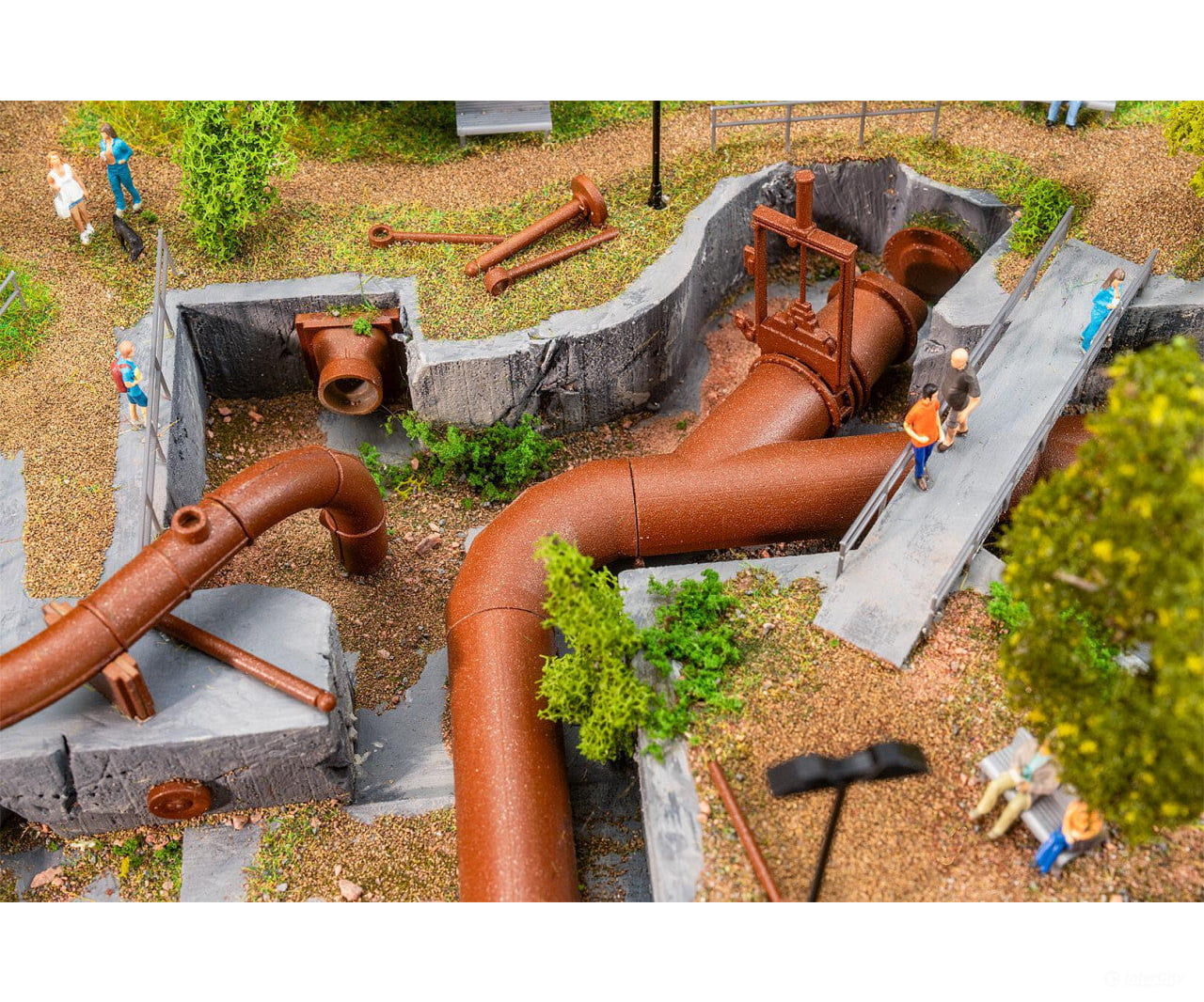 Faller 180328 HO Large pipeline set Structures