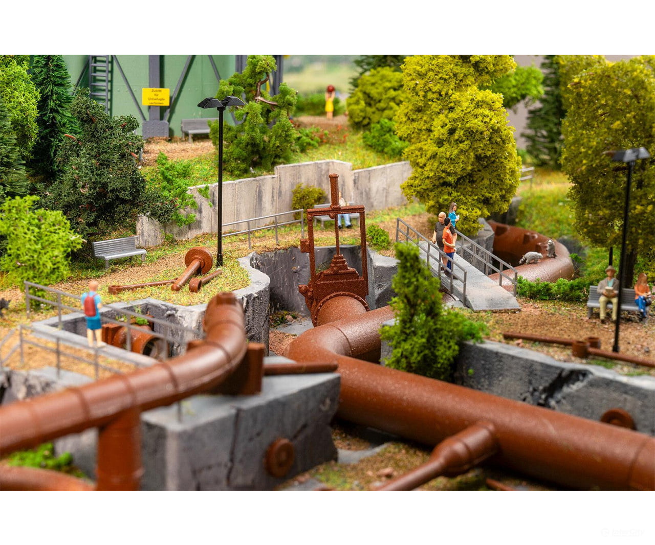 Faller 180328 HO Large pipeline set Structures