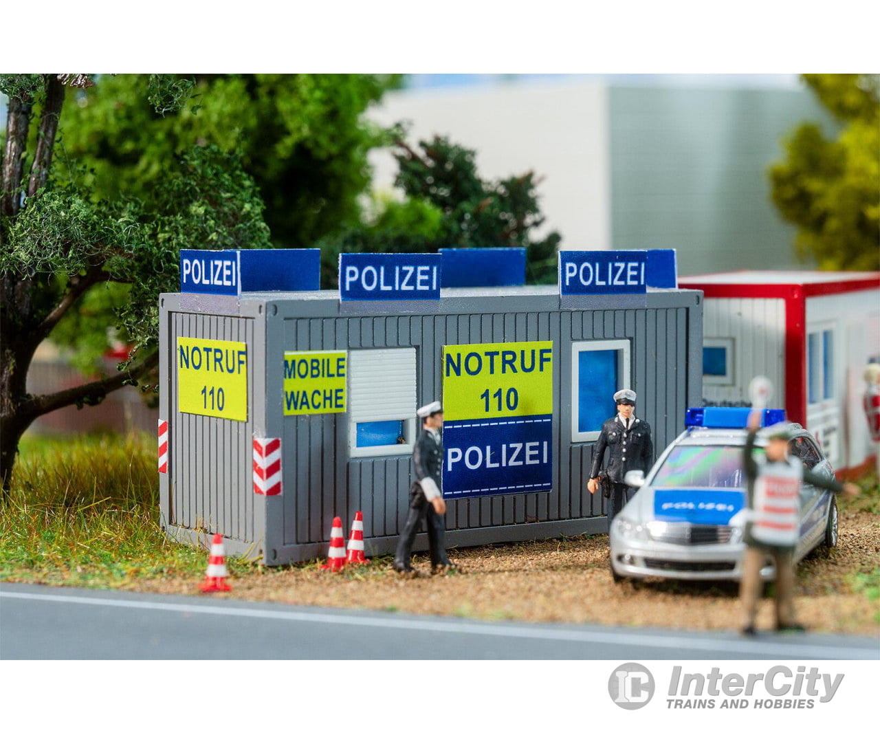 Faller 180338 HO Police and DRK Office container Structures