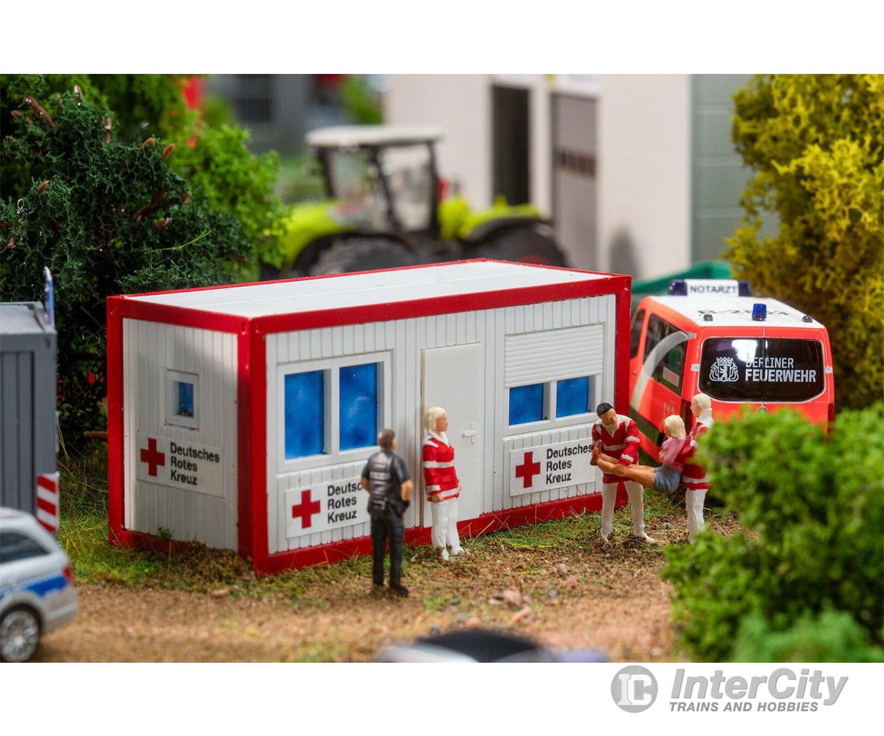 Faller 180338 HO Police and DRK Office container Structures