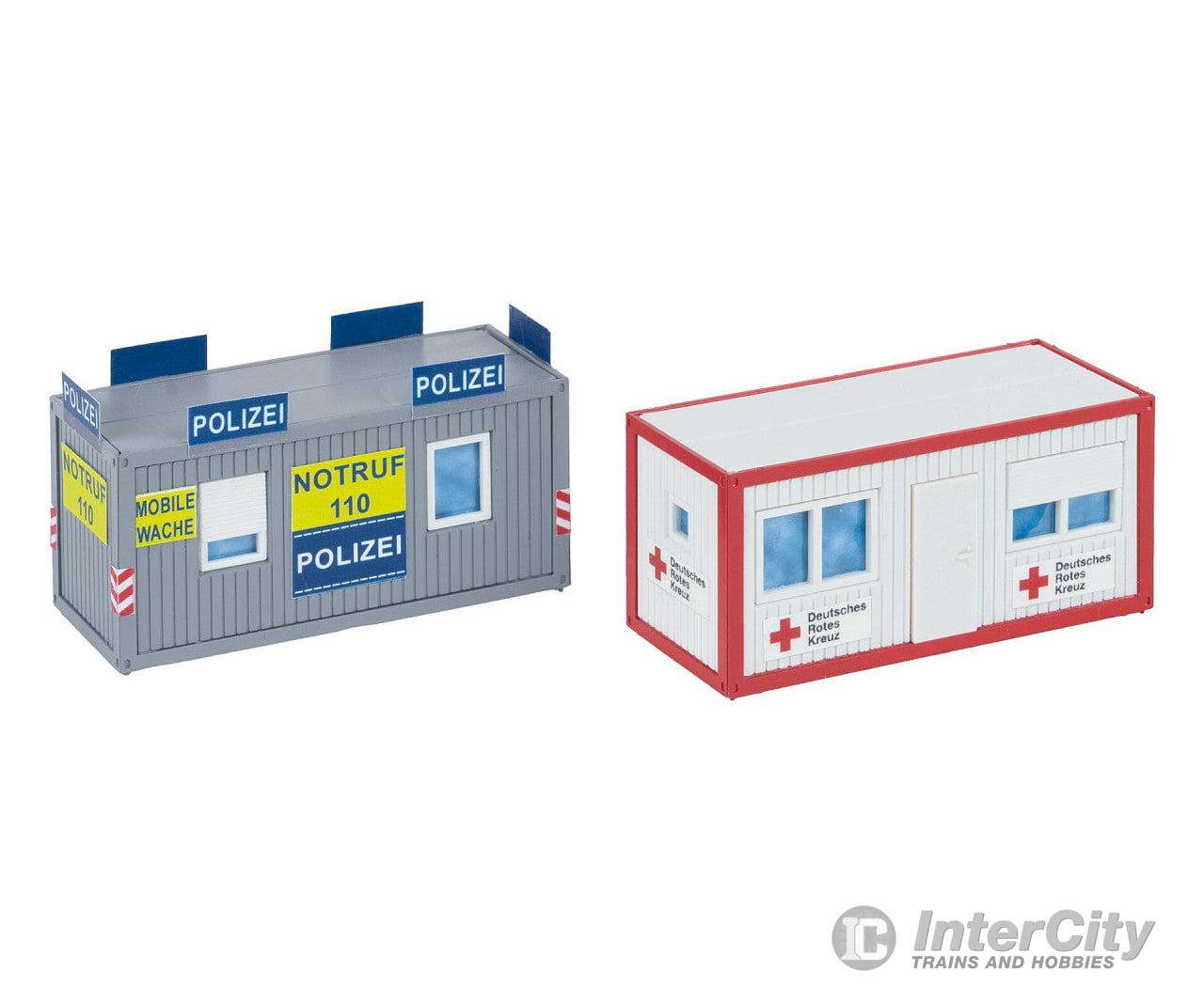 Faller 180338 HO Police and DRK Office container Structures