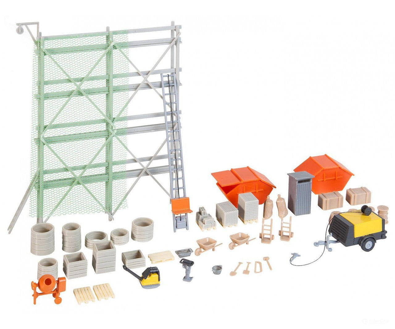 Faller 180345 Ho Building Site Equipment Set Scenery Details