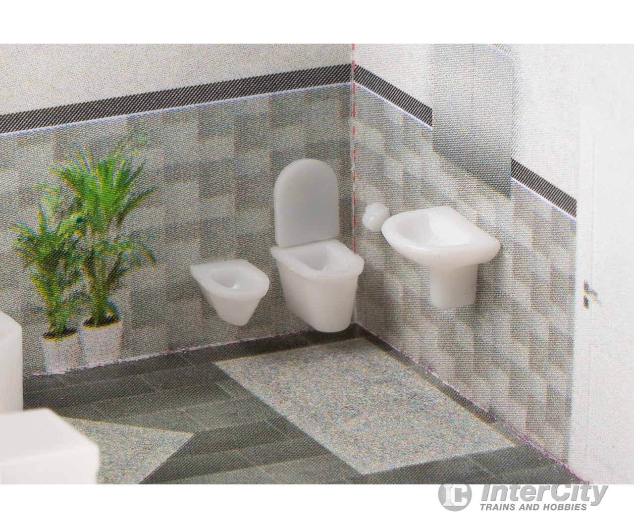 Faller 180355 Ho Bathroom Equipment Sets Scenery Details