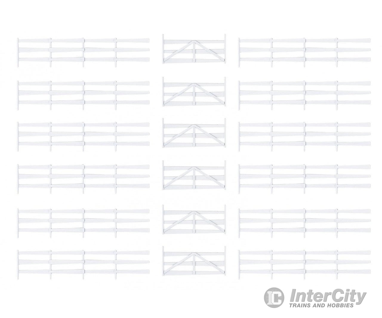 Faller 180416 Ho Paddock Fence White Scenery Details