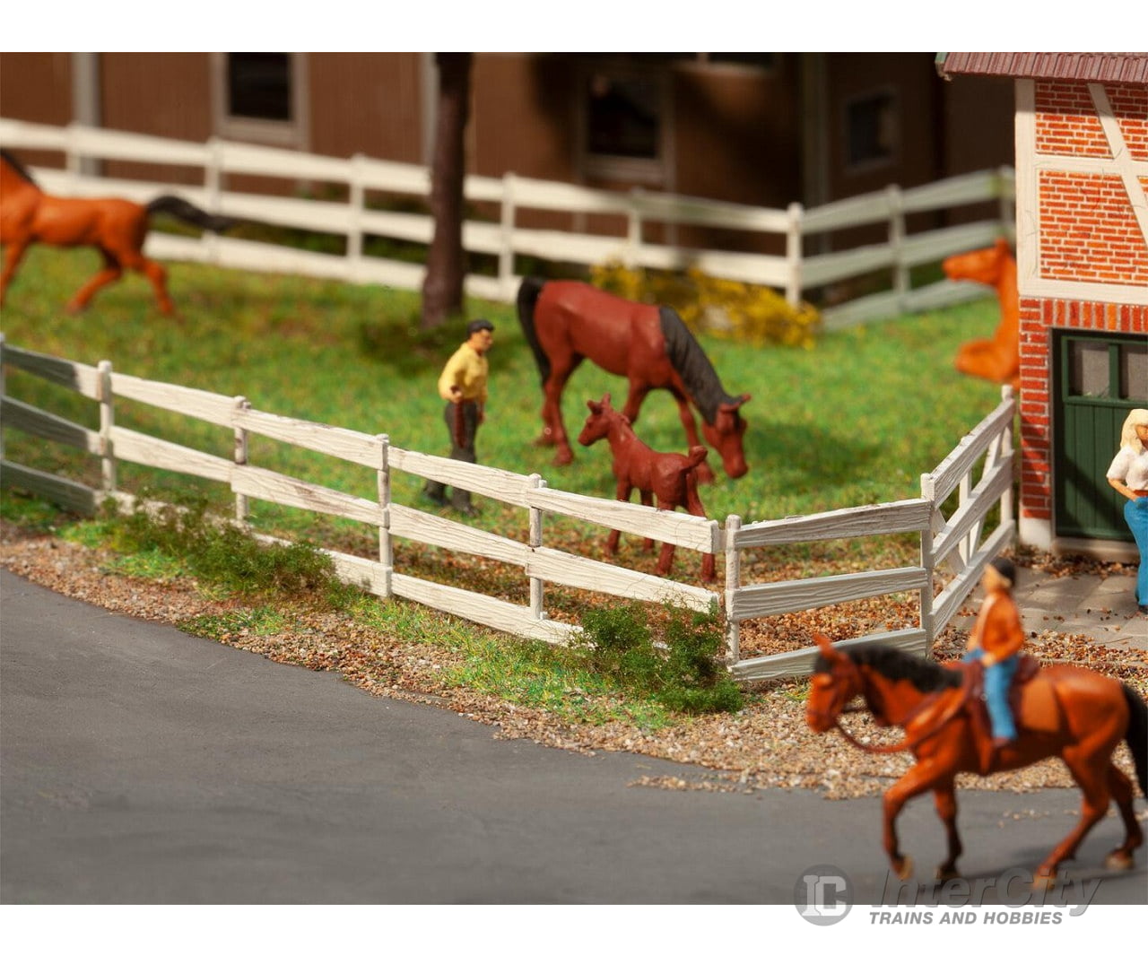 Faller 180416 Ho Paddock Fence White Scenery Details