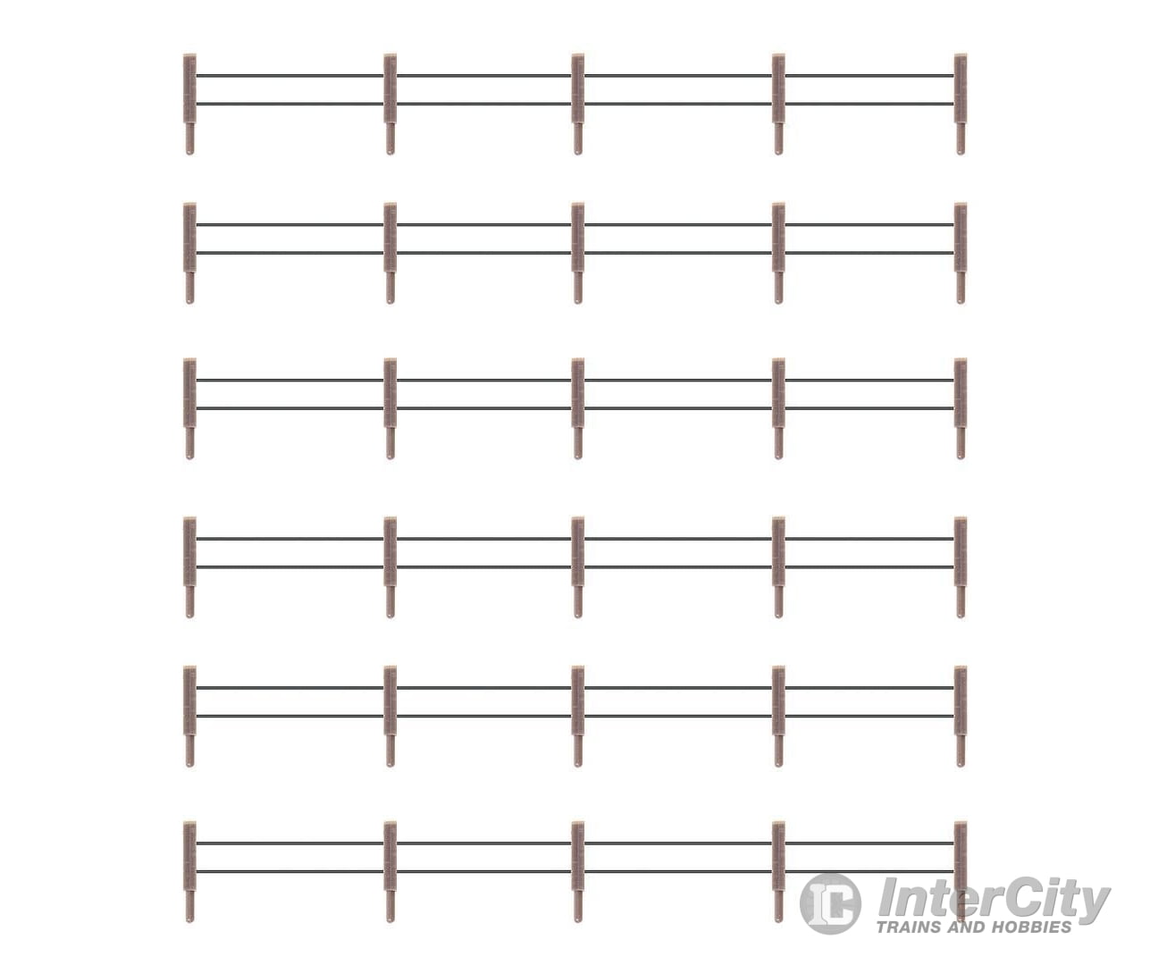 Faller 180432 Ho Iron Fence With Concrete Posts Scenery Details