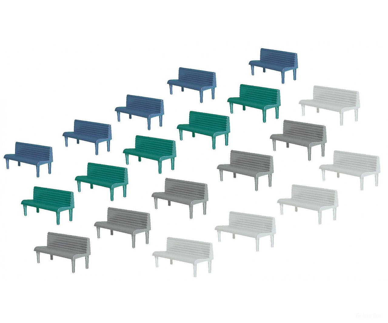 Faller 180441 Ho 20 Benches Scenery Details