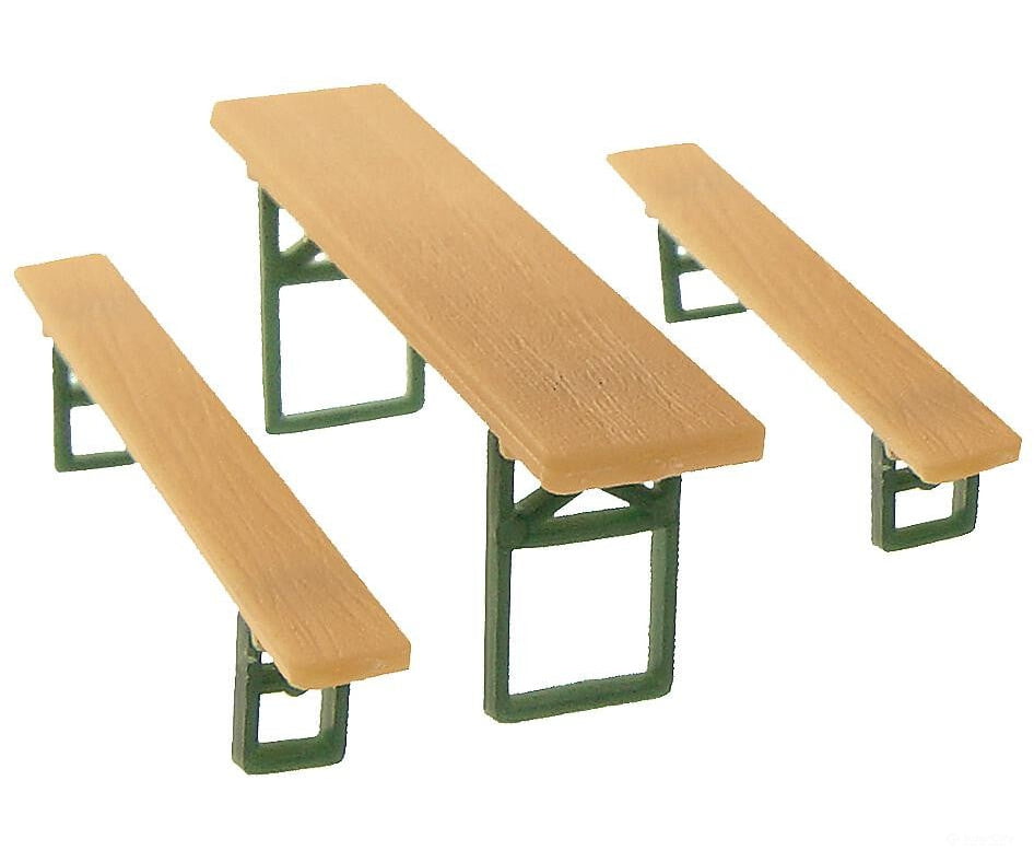 Faller 180444 Ho 40 Beer Benches And 20 Tables Scenery Details