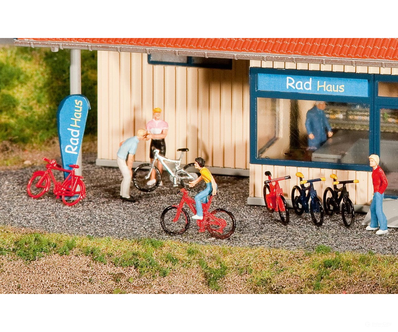 Faller 180445 Ho Mountain Bikes Scenery Details
