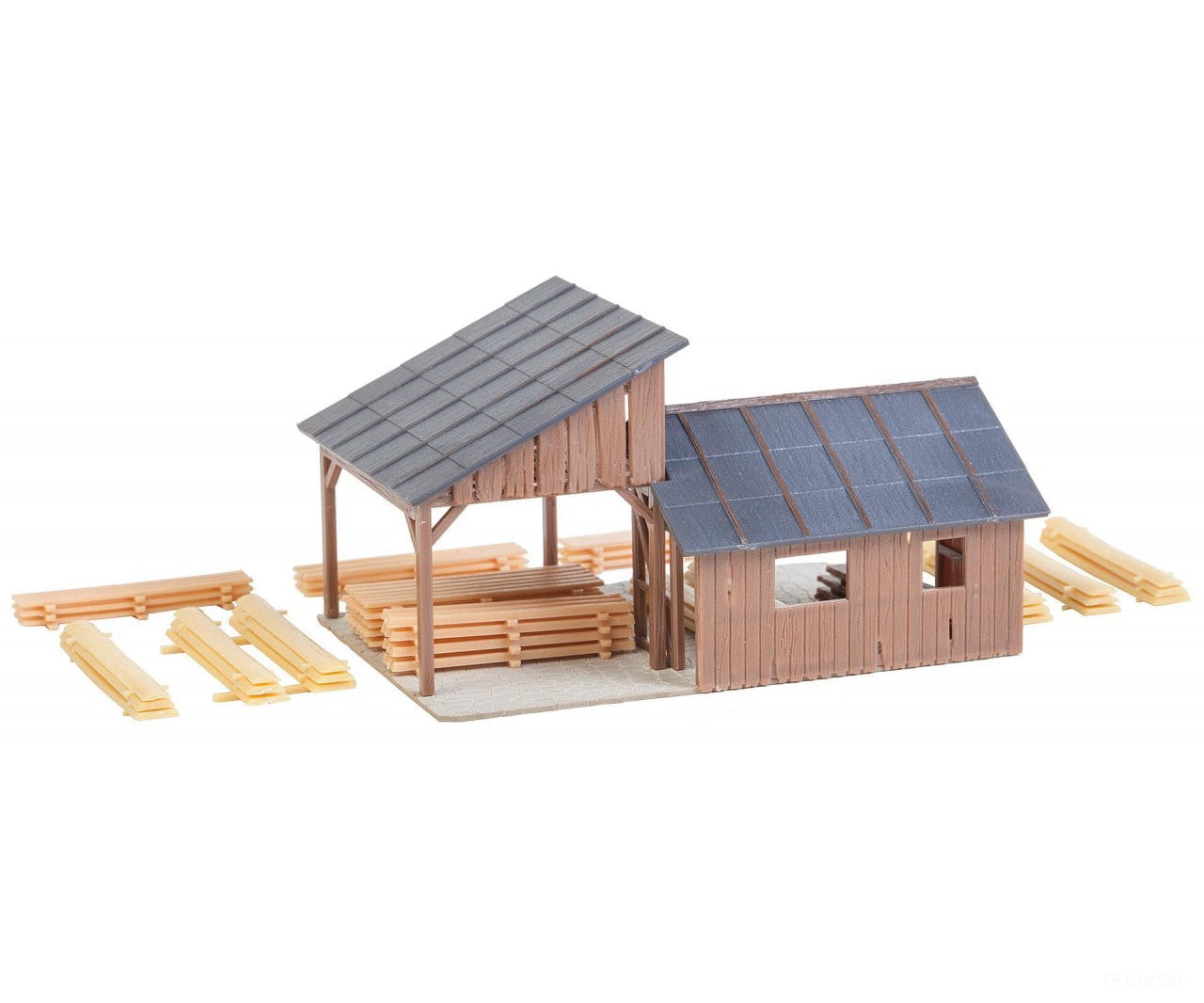 Faller 180498 Ho Timber Storage Sheds Scenery Details