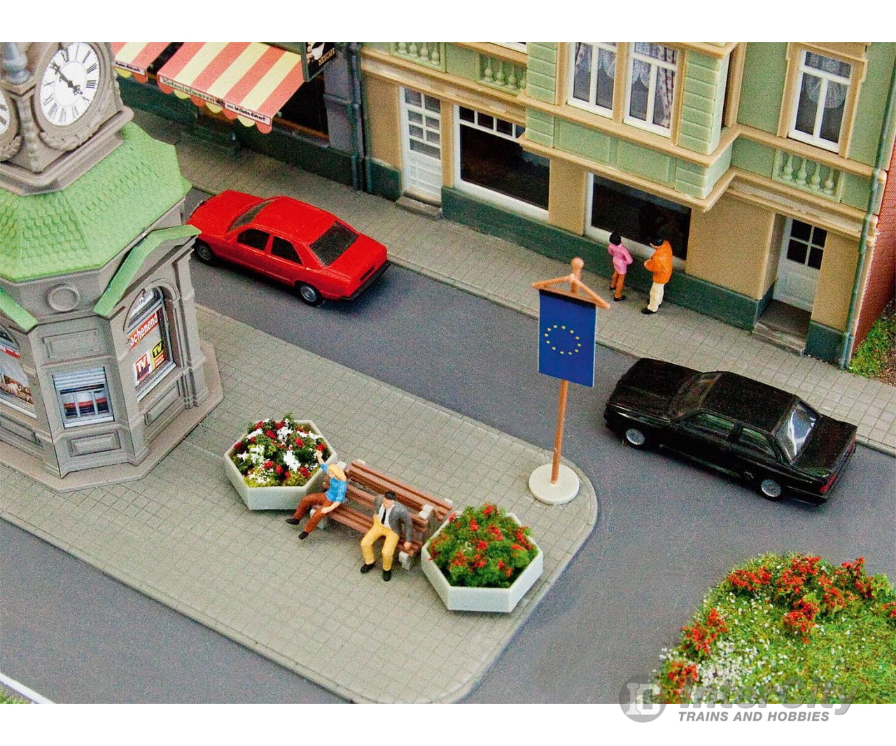 Faller 180537 Ho Set Of Sidewalk Tiles Roads & Streets