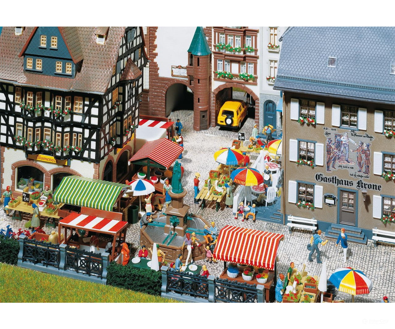 Faller 180582 Ho Market Stands And Carts Scenery Details