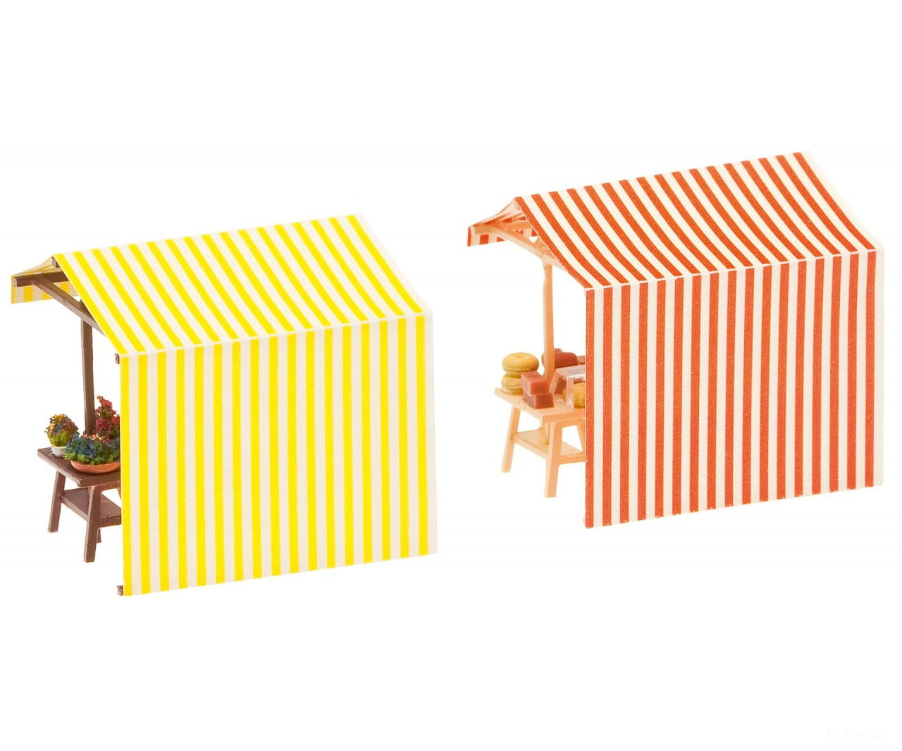 Faller 180614 Ho Flower And Cheese Stand Scenery Details
