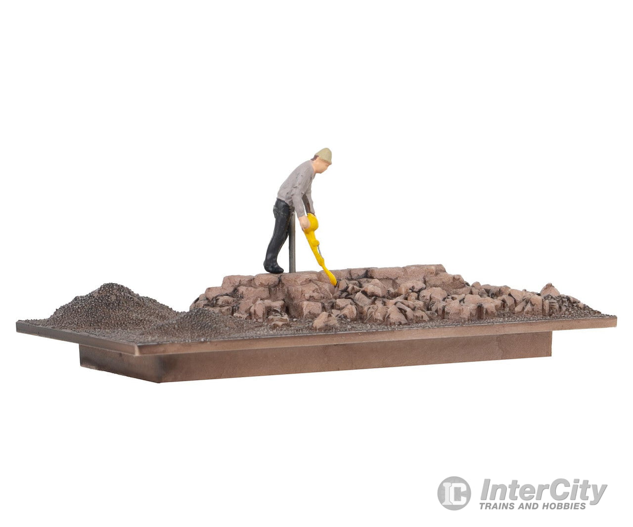 Faller 180693 HO Construction worker with compressor Scenery Details
