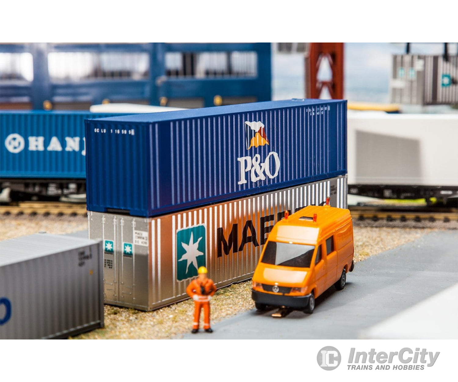 Faller 180843 Ho 40’ Hi-Cube Container P&O Freight Loads & Containers