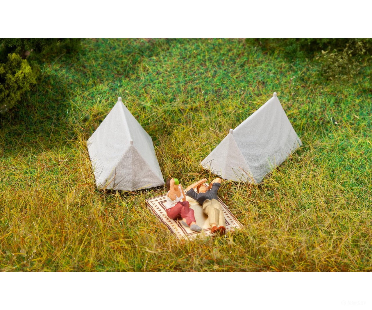 Faller 180987 Ho 4 Tents Scenery Details