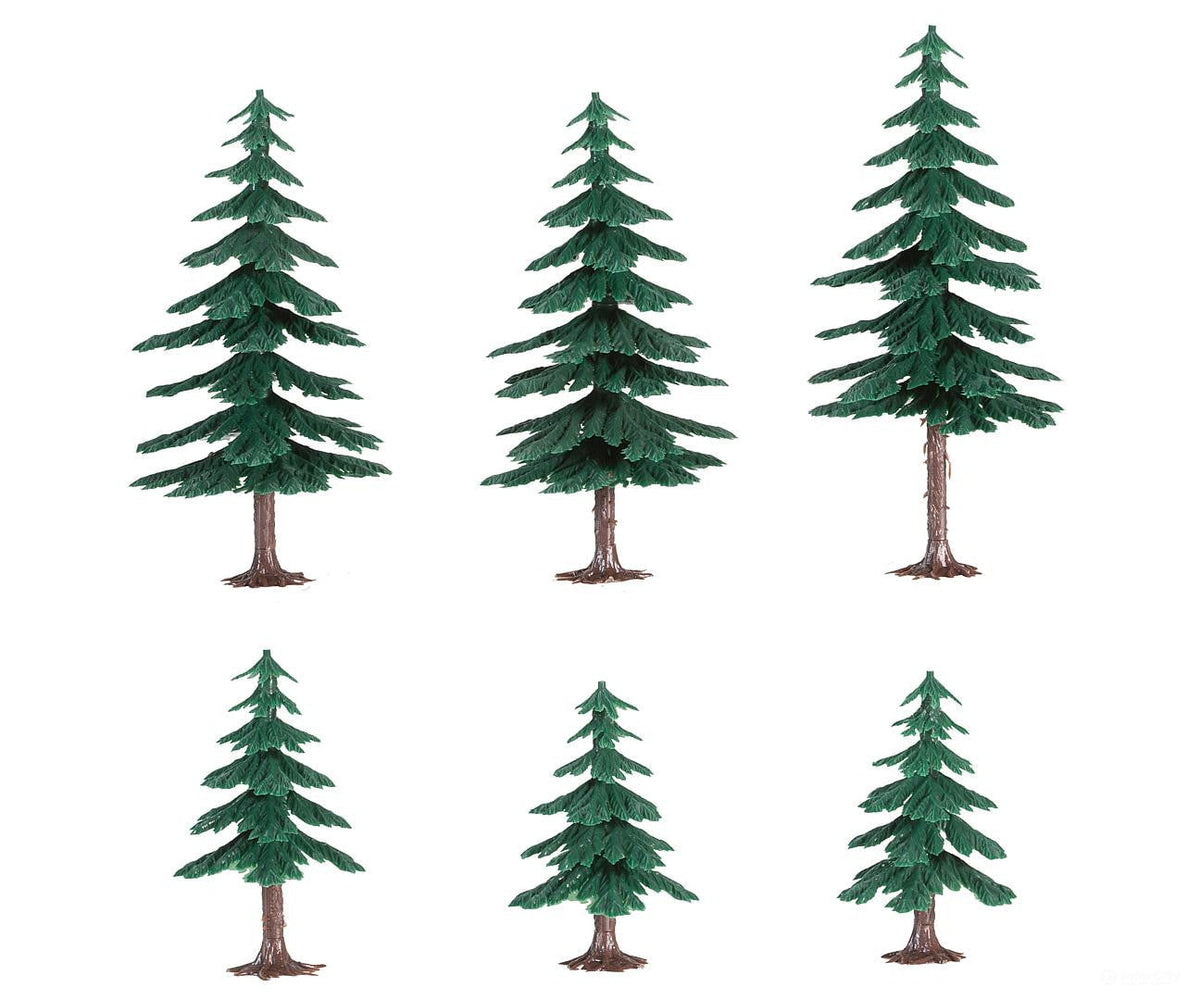 Faller 181157 HO 6 Retro fir trees - Trees & Vegetation