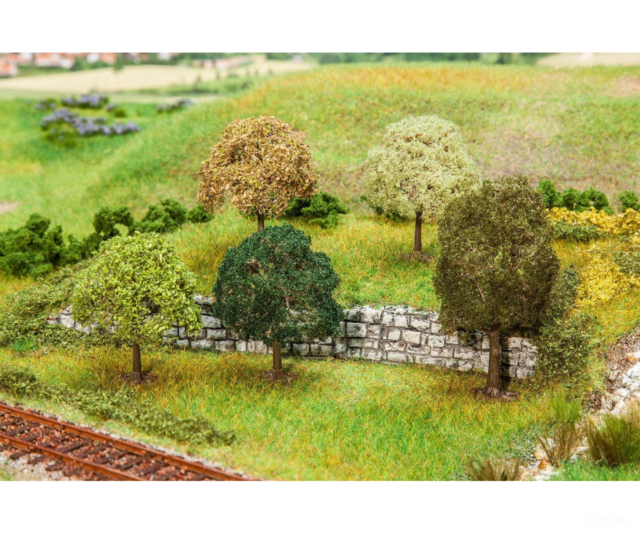 Faller 181172 Tt N 5 Premium Trees Small Assorted & Vegetation