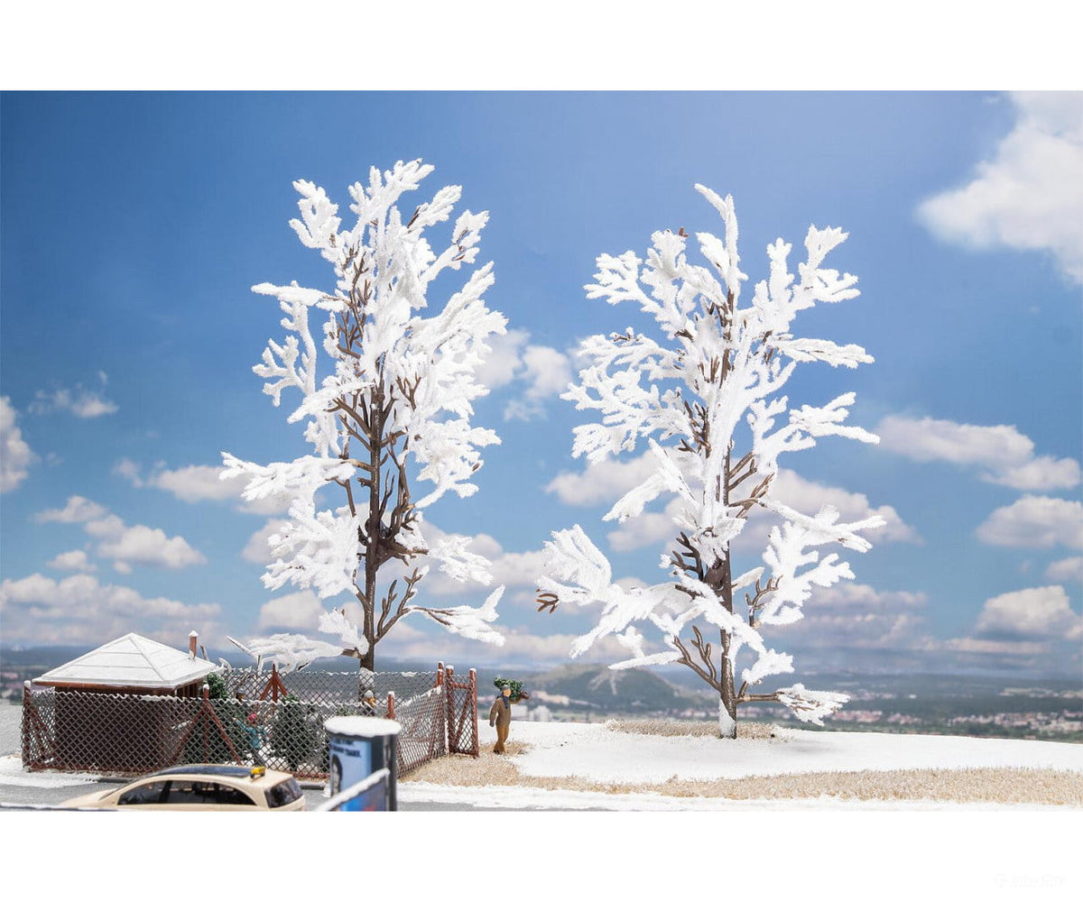 Faller 181584 HO 2 Beech trees snow-covered - Trees & Vegetation