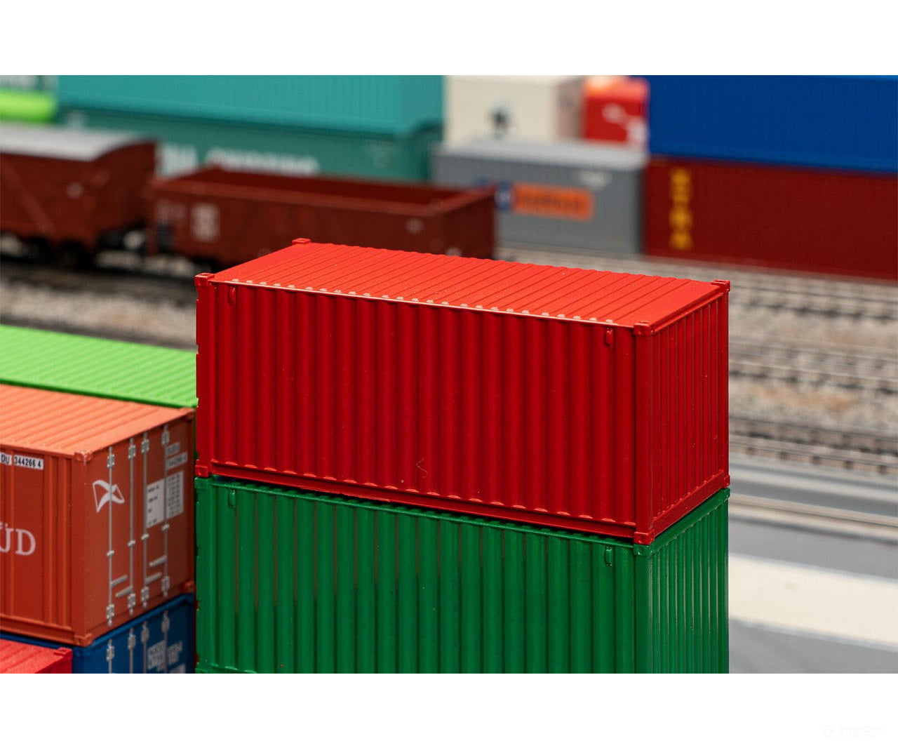 Faller 182003 Ho 20’ Container Red Freight Loads & Containers