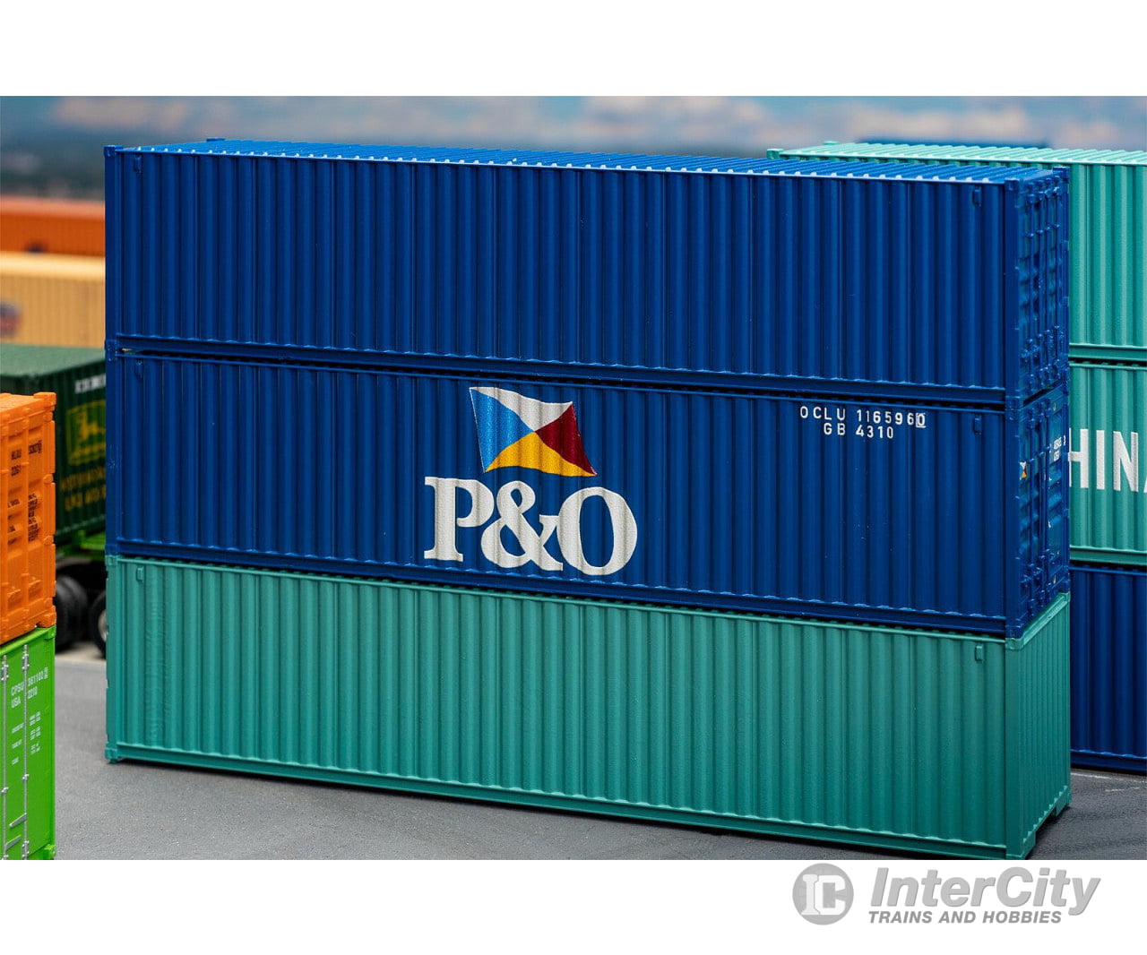Faller 182104 Ho P&O 40’ Container Freight Loads & Containers