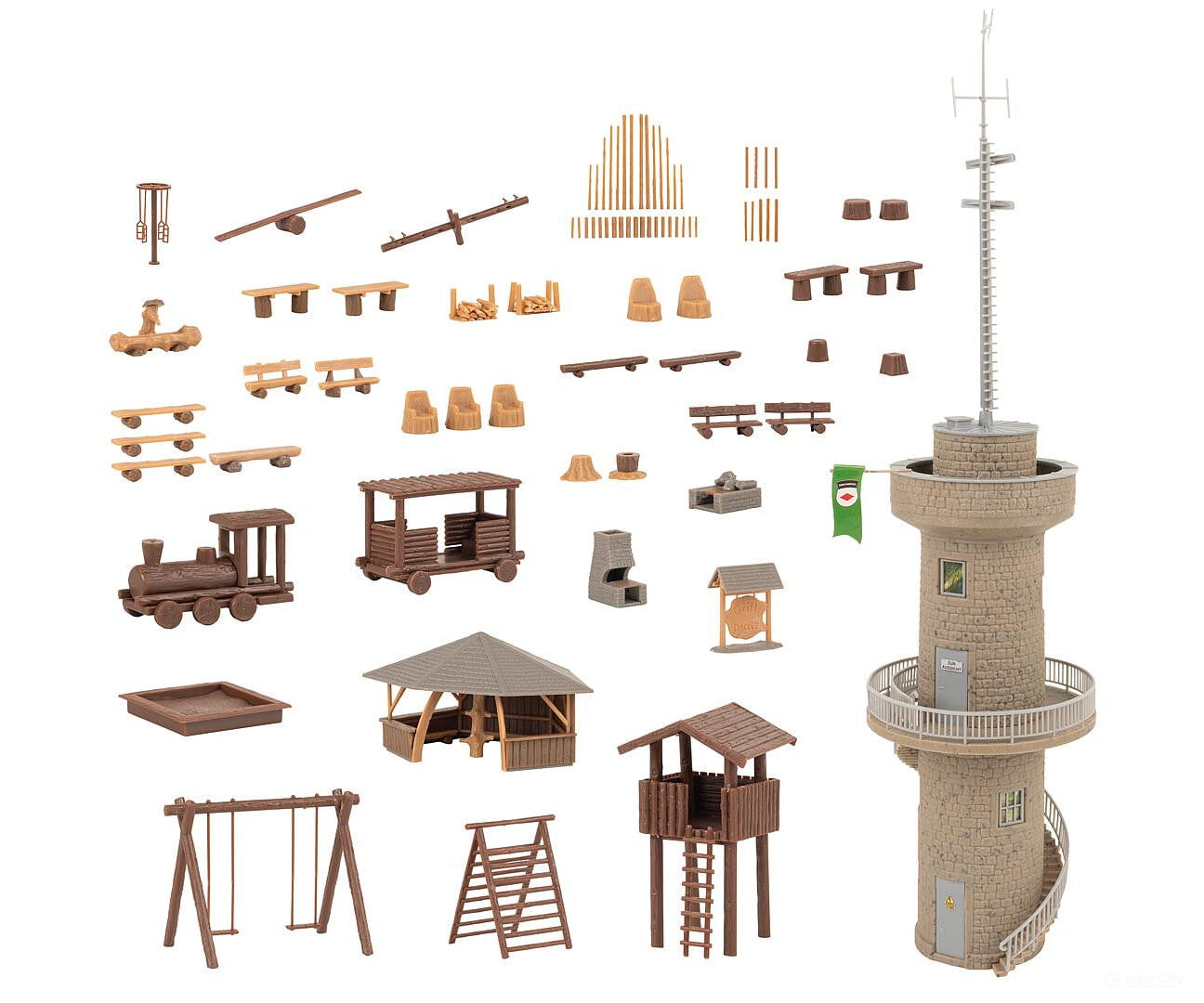 Faller 190036 Ho Adventure Playground Promotional-Set Structures