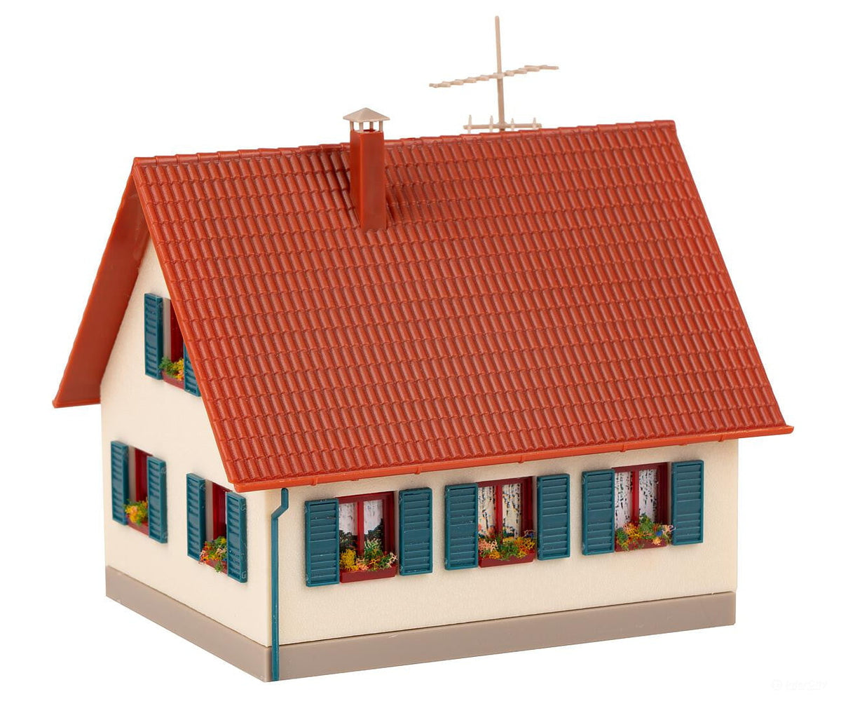 Faller 195602 HO FALLER Promotion-Set Craft House (cream/red) - Structures
