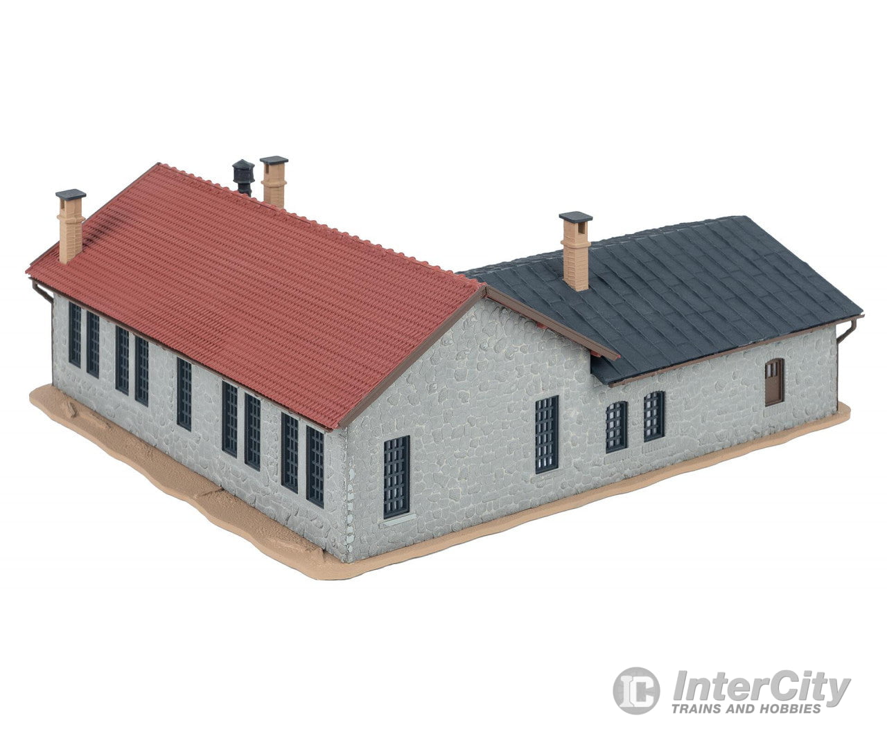 Faller 222106 N Two-stall locomotive shed with workshop Structures