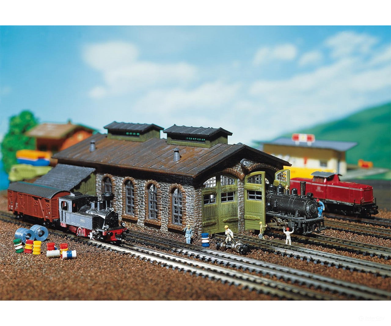 Faller 222116 N Locomotive Shed Structures