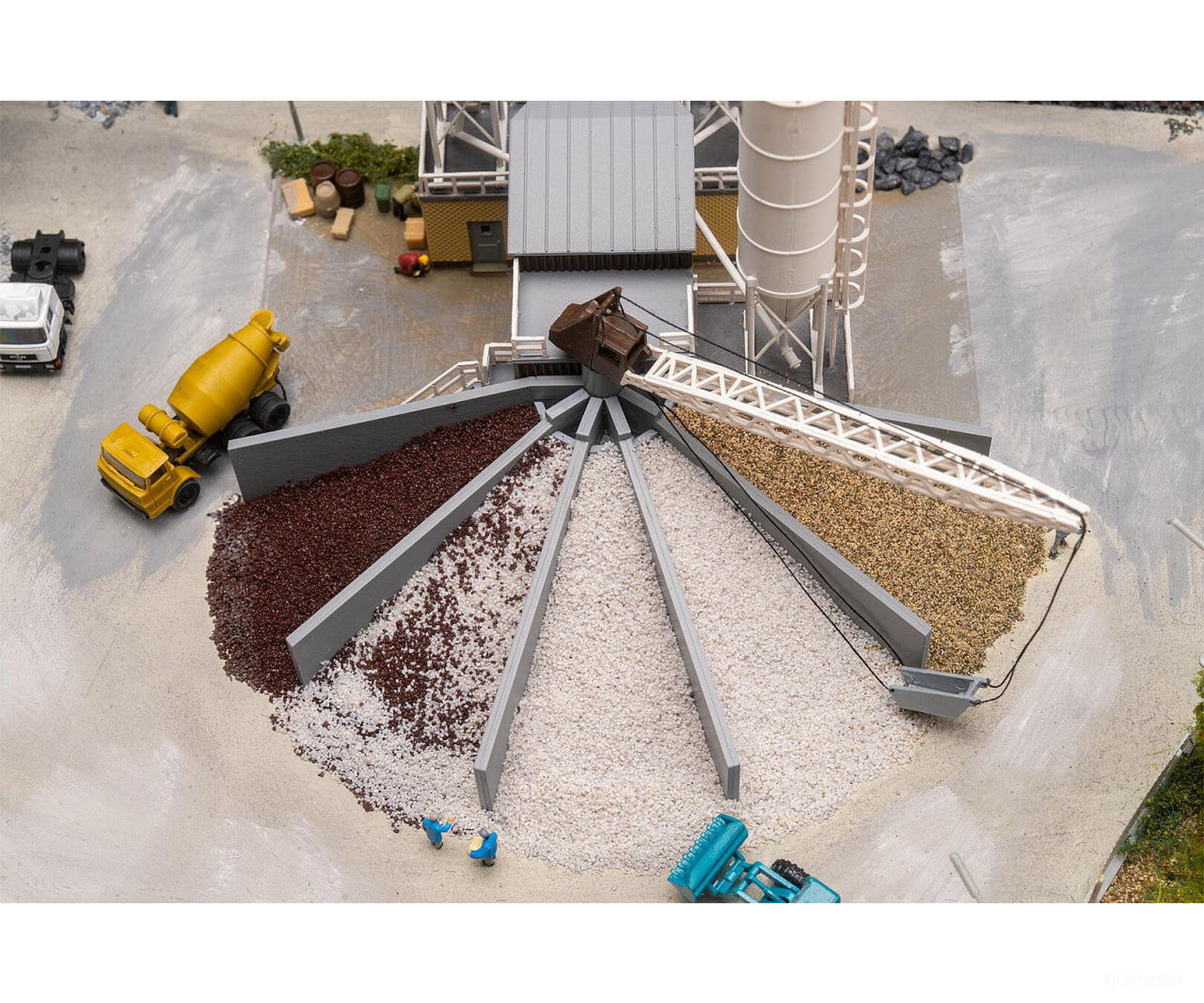 Faller 222228 N Concrete mixing plant with gravel loading silo Structures
