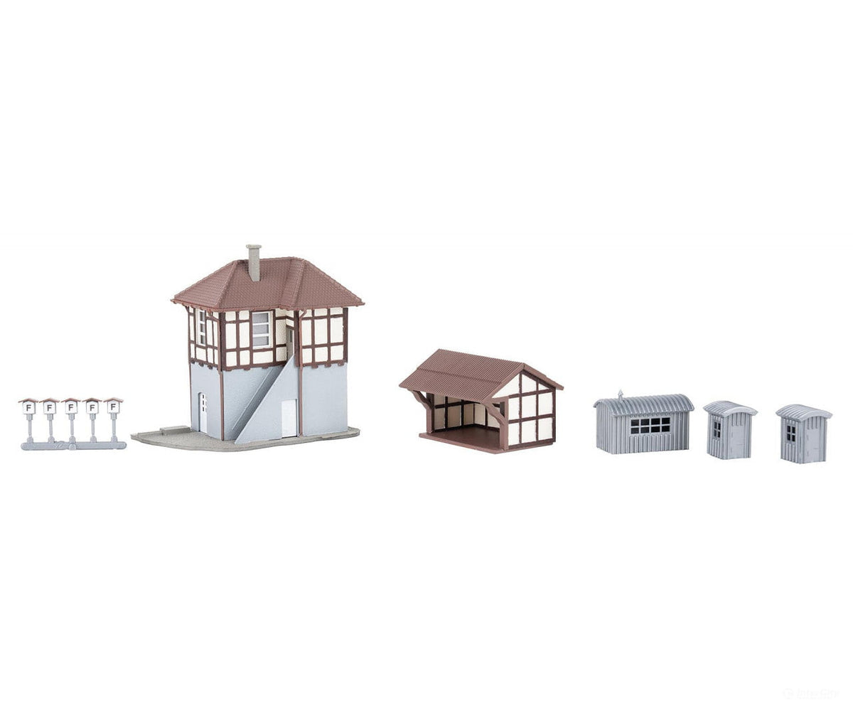 Faller 222239 N Block point with track decoration - Structures
