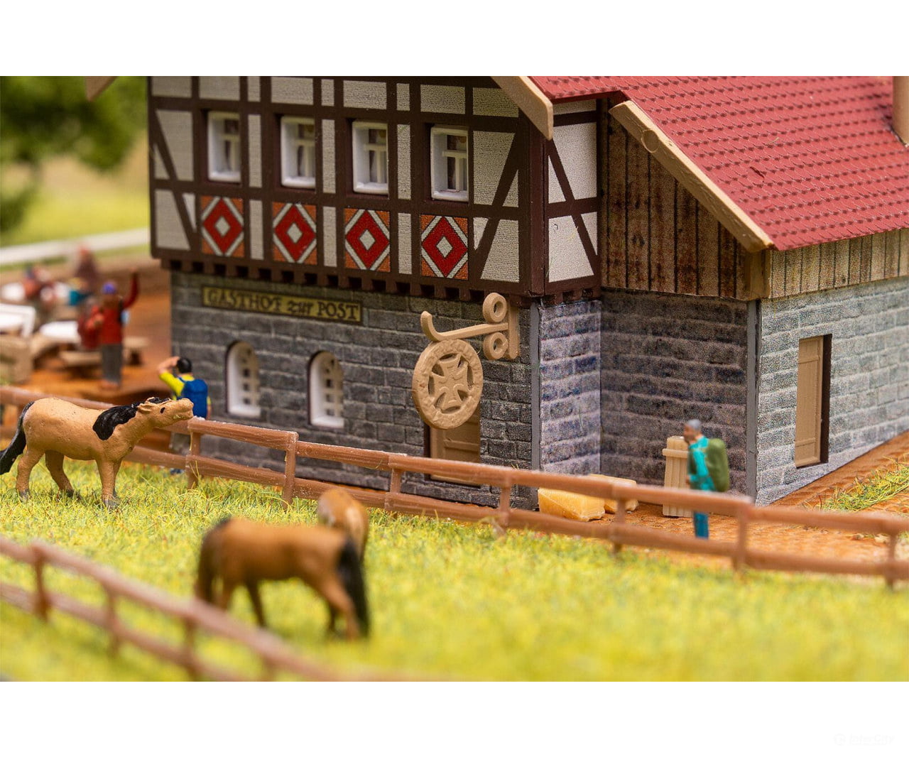 Faller 232138 N Zur Post Inn with beer garden - Structures