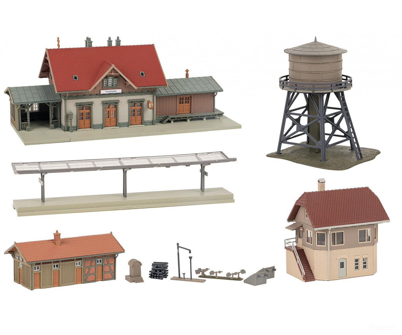 Faller 239011 N Feldsee Railway station Promotional-Set - Structures
