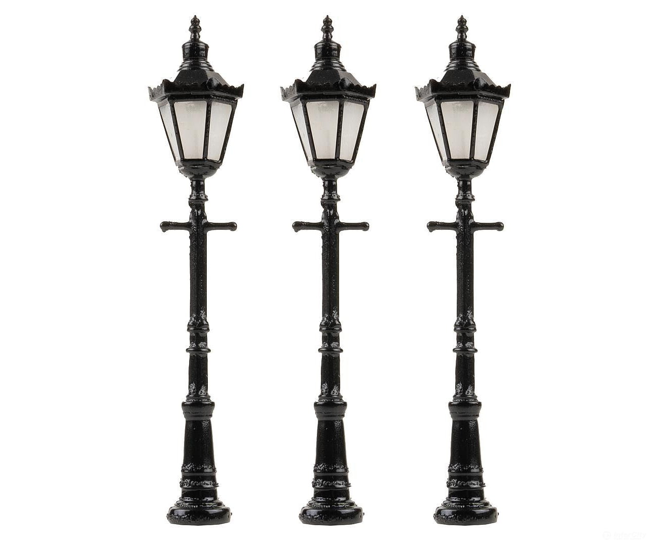 Faller 272128 N Led Park Lights Hexagonal Lamps With Decorative Crown Warm White 3 Pieces Lights &