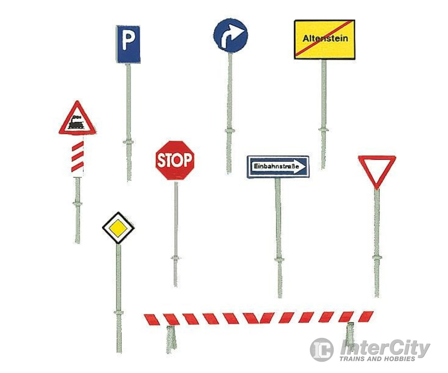 Faller 272450 N Set Of Traffic Signs Roads & Streets
