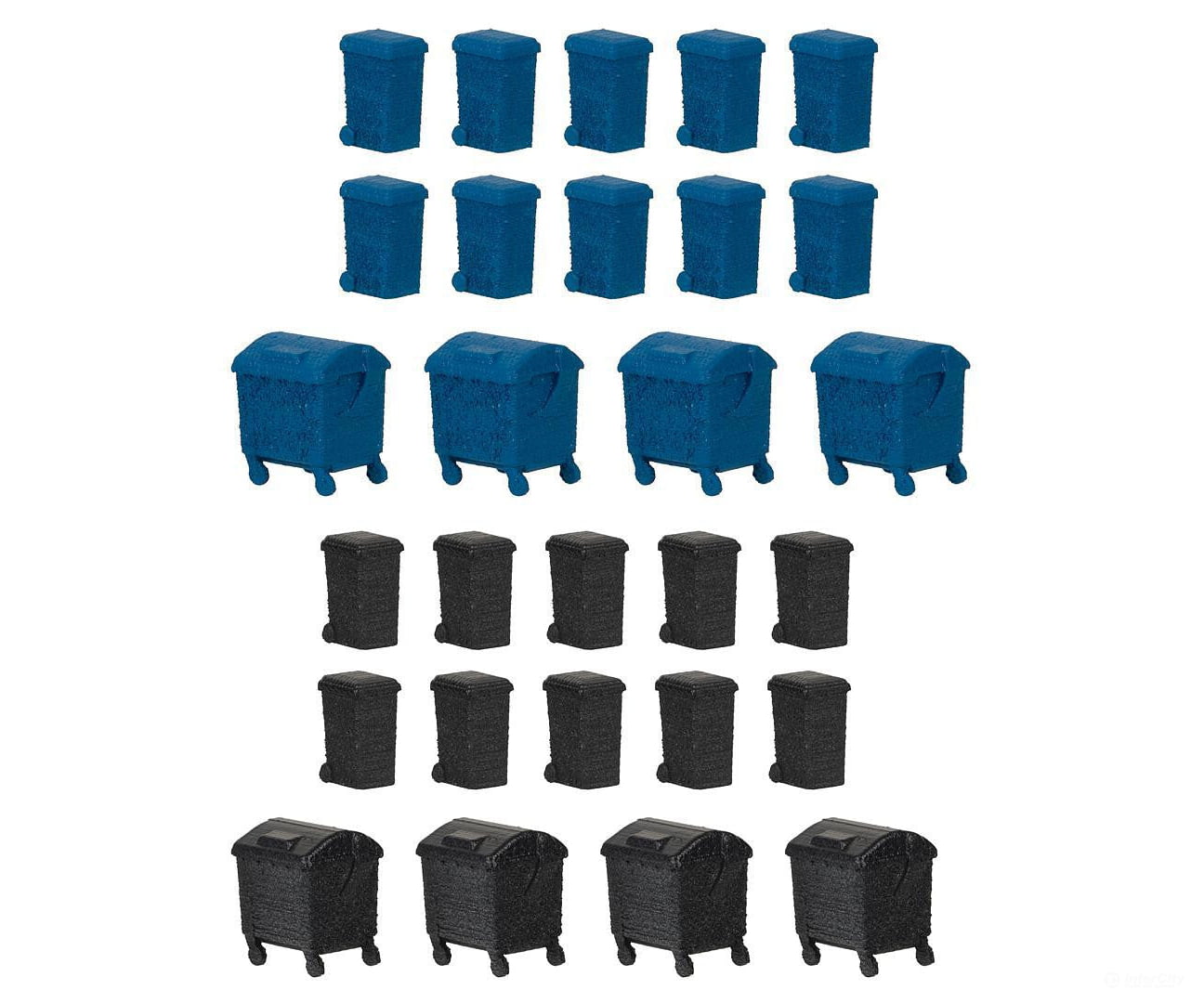 Faller 272919 N Waste Bin Set Scenery Details