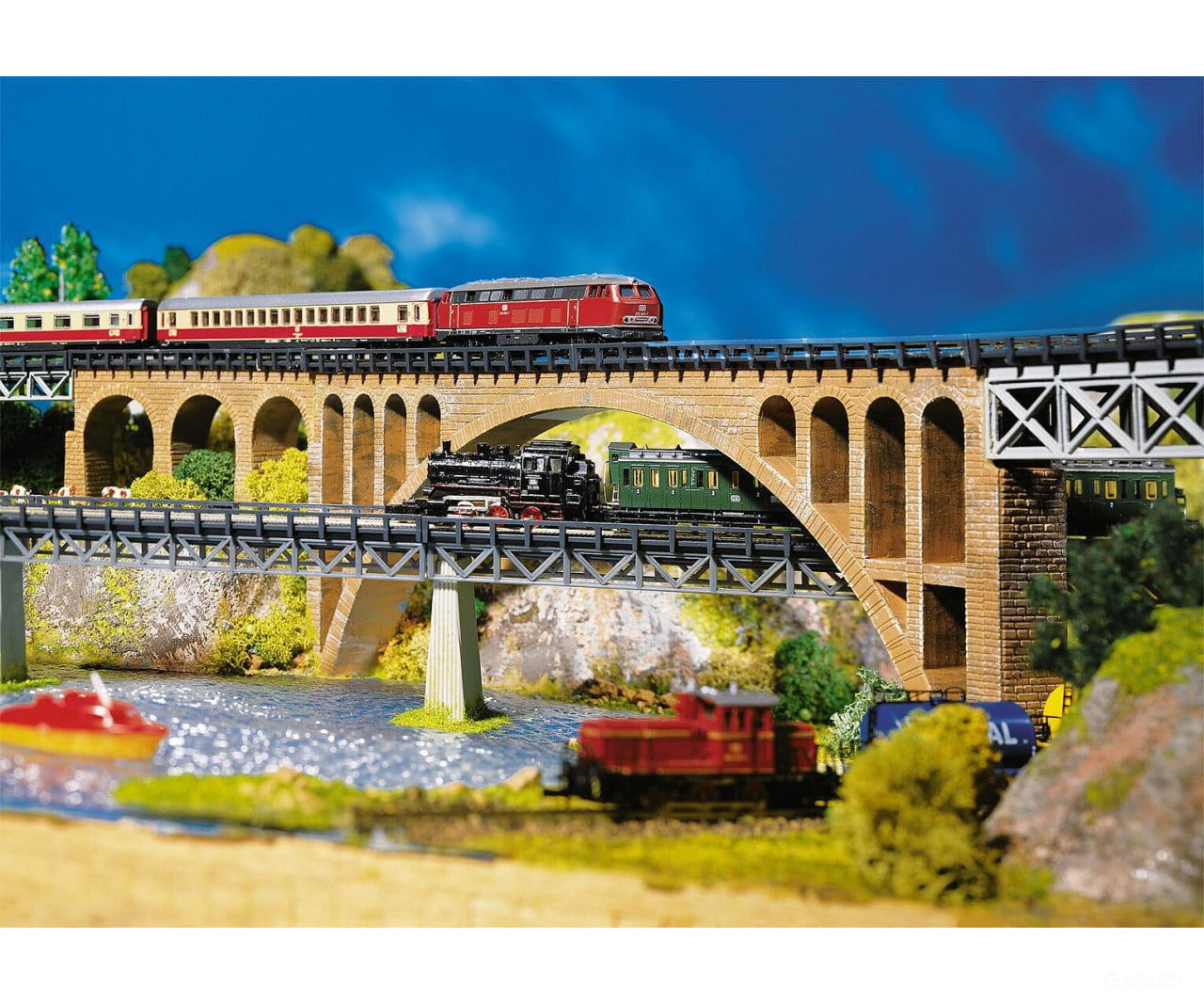 Faller 282924 Z Stone Arch Bridge Tunnels & Bridges