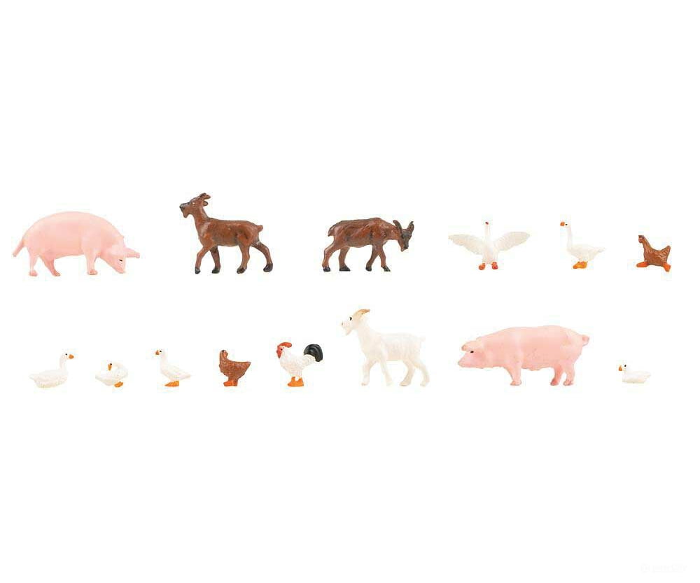 Faller Gmbh Ho 151920 Animals -- Small Livestock Pkg(14) Figures