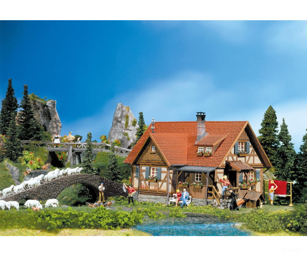 Faller 130270 H0 Rural Half-Timbered House Structures