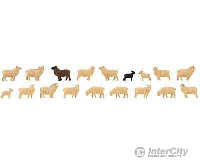 Faller Ho 151917 Domestic Sheep -- Pkg(18) Figures