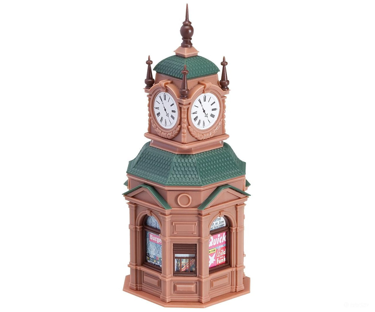 Faller 180583 H0 Clock Kiosk Scenery Details