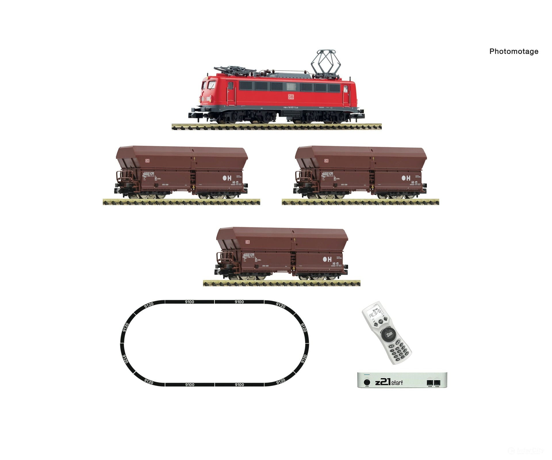 Fleischmann 5170002 N Z21 Start Digitalset: Electric Locomotive Class 140 With Goods Train Db Ag -