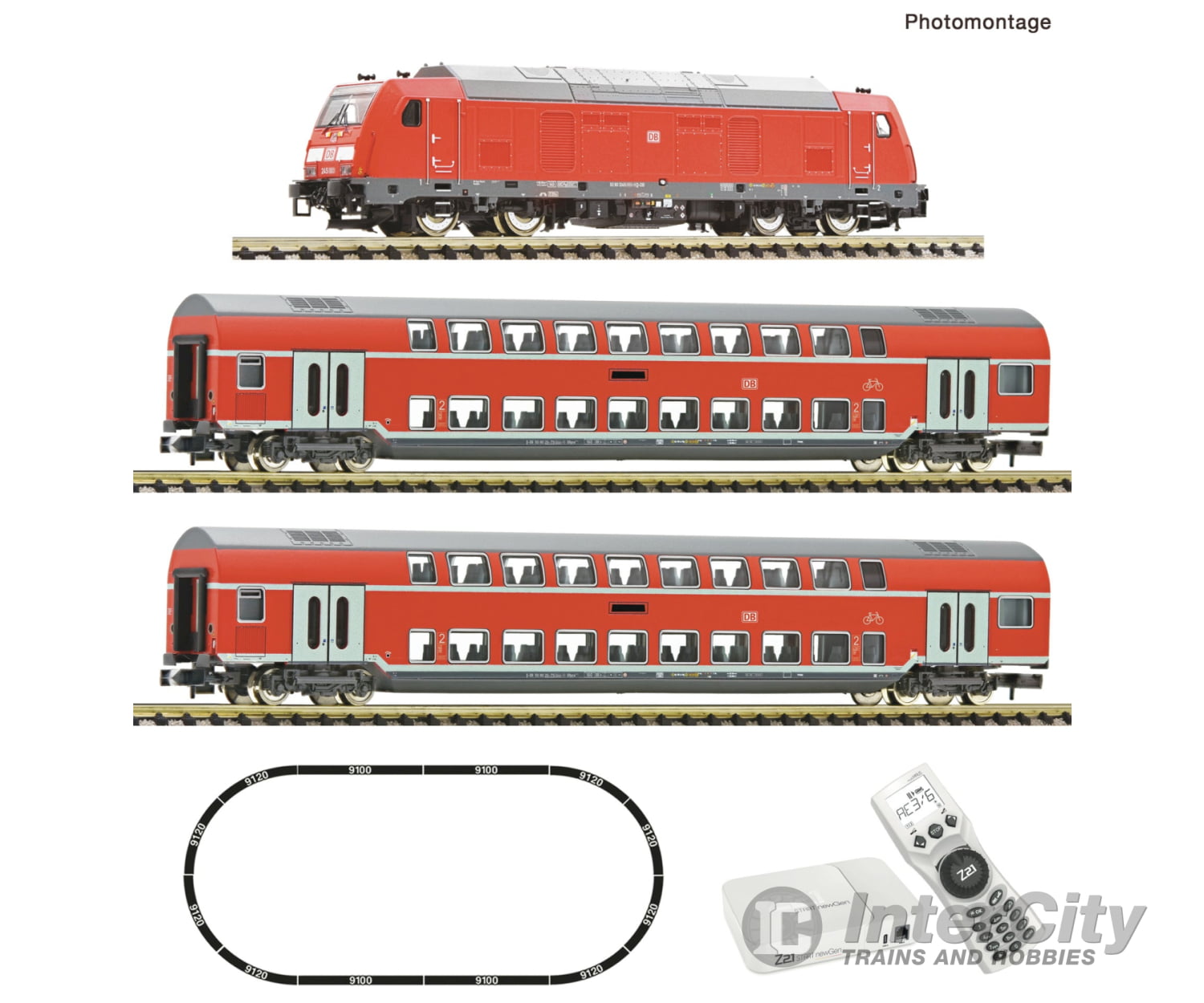 Fleischmann 5170006 N Z21 START newGen digital set: Diesel locomotive class 245 with slow train DB AG Starter & Train
