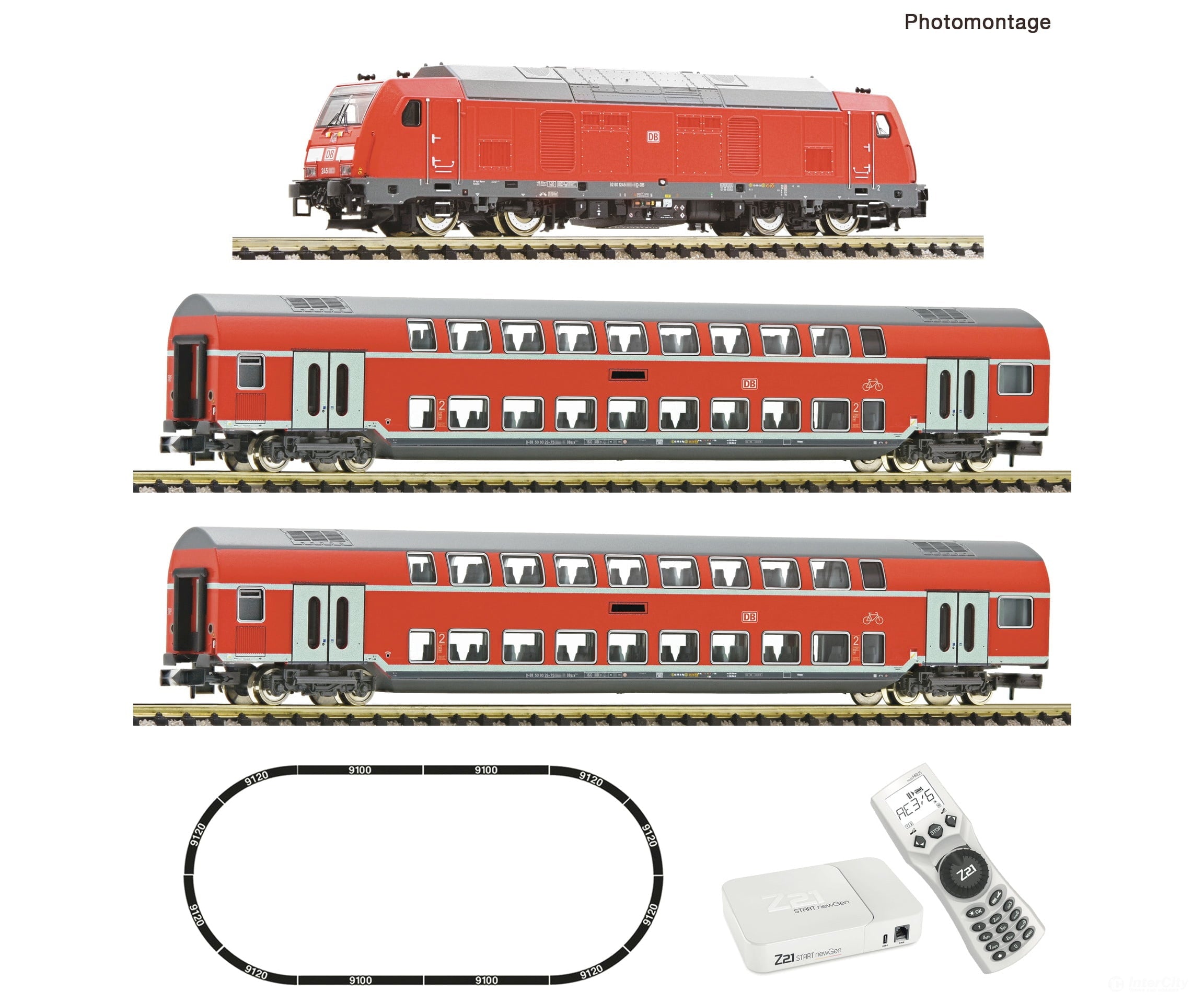 Fleischmann 5170006 N Z21 START newGen digital set: Diesel locomotive class 245 with slow train DB AG Starter & Train
